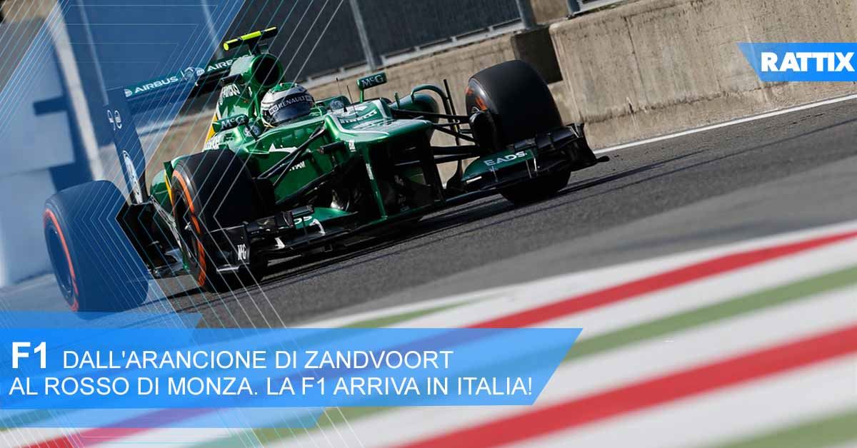 F1, dall'arancione di Zandvoort al rosso di Monza. L - Rattix - Ratti Auto